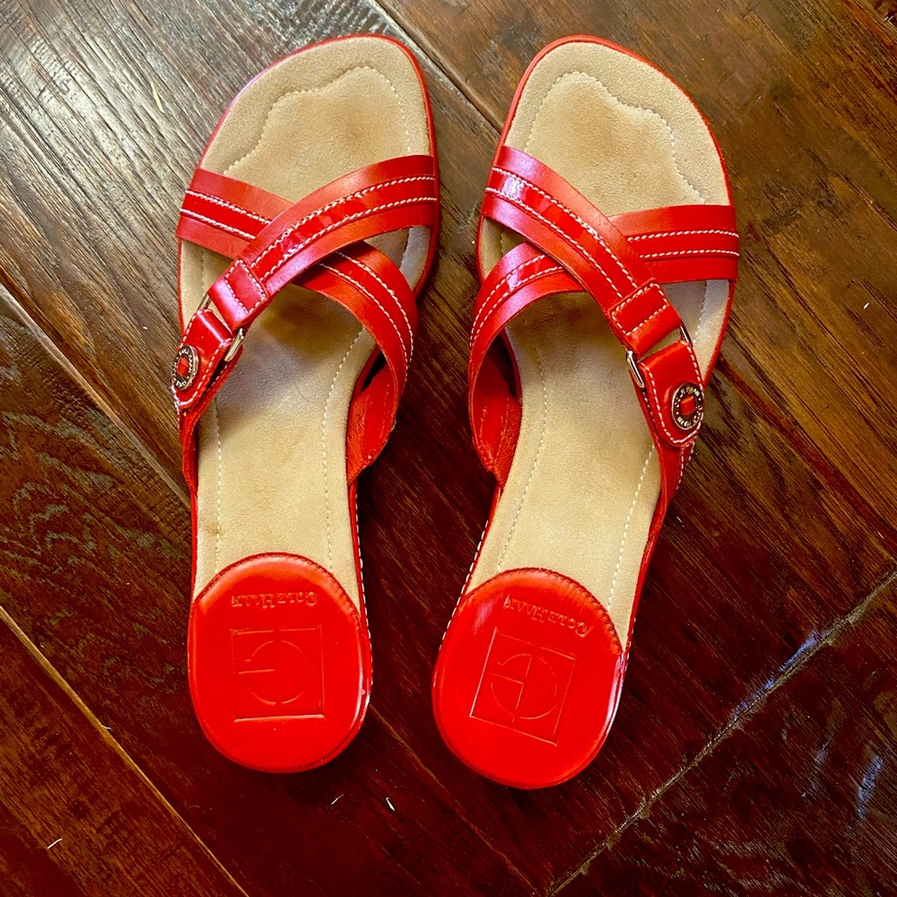 Cole Haan red sandals